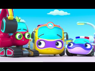 Busters COLORFUL Car Wash   Go Buster - Bus Cartoons  Kids Stories