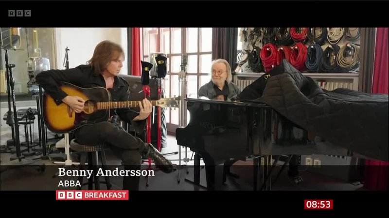 Joey Tempest, Benny Andersson, BBC Breakfast, 30 июня