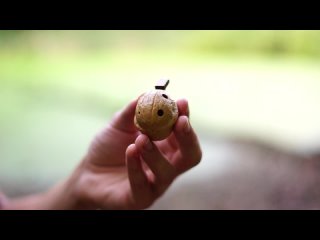 Окарина из ореха в английской аппликатуре / english walnut ocarina / поющий орешек