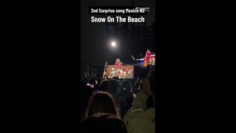 Taylor Swift Snow On The Beach ( Surprise) ( The Eras Tour, Mexico, 2023, Night