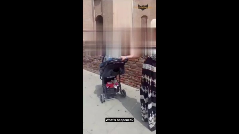 MINOR ADJUSTMENT: Young, cocky Ukrainian fella in Italy decides to hassle a Russian woman with a stroller in