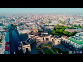 Санкт-Петербург с высоты. Белые ночи, разводные мосты, Нева...