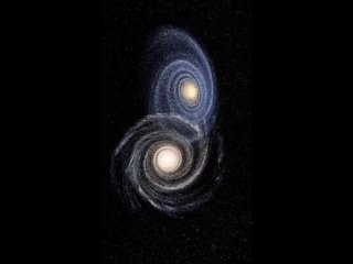 💥 Столкновение Андромеды и Млечного Пути - это галактическое столкновение, которое, по прогнозам, произойдет примерно через 4,5