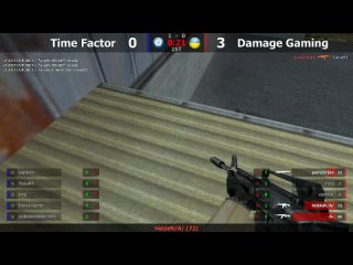 Шоу-Матч по CS 1.6 [Time Factor -vs- Damage Gaming] @ by kn1fe /2map