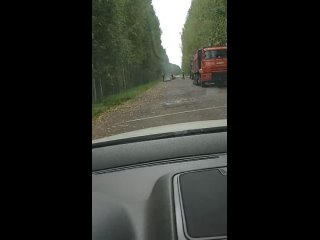Ямочный ремонт на спасской дороге.