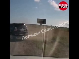 Сегодня днем в Севастополе, в районе поворота на село Хмельницкое, произошло ДТП