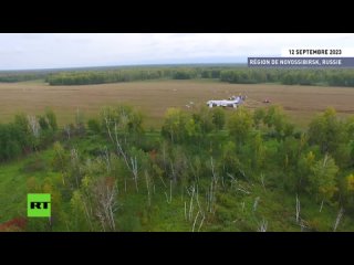 🇷🇺 Atterrissage d’un avion dans un champ de la région de Novossibirsk