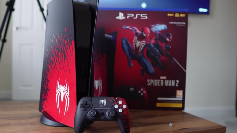 Spider Man 2 PS5 Console Unboxing, Spider Man 2 Dual Sense Console