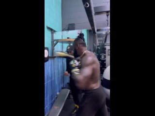 Deontay Wilder is back in the gym