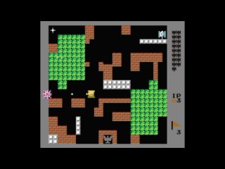 Dendy (Famicom,Nintendo,Nes) 8-bit Battle City Stage 1-10 Прохождение