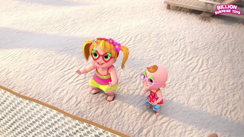 Outdoor games at beach Family Playtime Cartoon Music for