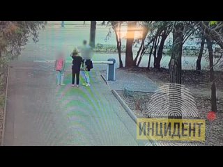 В Мелитополе подростки сломали шлагбаум на въезде в парк Горького