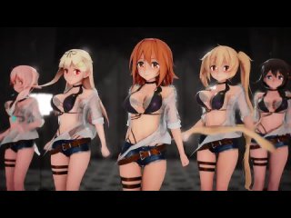 【艦これ】白露型で (디홀릭) - Chewy (쫄깃쫄깃) 【4K】【MMD】【カメラ配布_Camera DL】