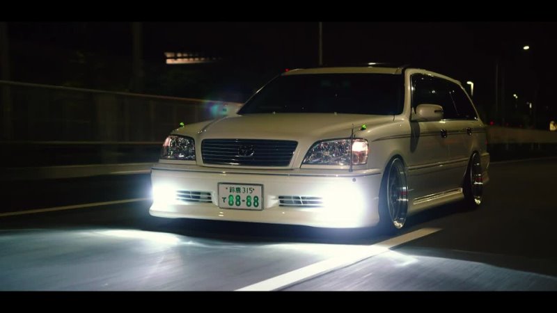 Toyota ( S170) Crown Athlete Estate night rolling in