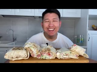 [MUKBANG KAZAKH /Мукбанг от Казаха] РУКОЖОПНЫЙ МУКБАНГ😂 ДОМАШНЯЯ ШАУРМА ДОНЕР Mukbang shawarma не asmr