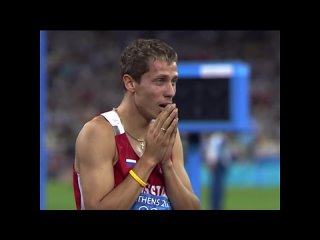Yuriy Borzakovskiy wins Athletics Mens 800m final Olympic Games Athens 2004