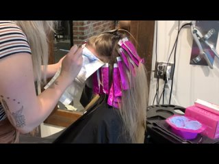 Bobby Hair Studio - Blonde Balayage Tutorial - hairdressing education for beginners - highlights blonding roots
