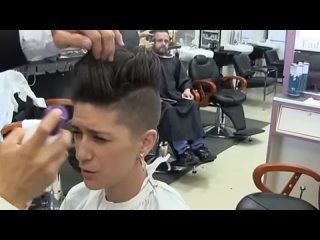 jsnwelsch17 - Short sexy shaved womans haircut video Pink inspired