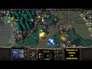 [Wanderbraun] ЛИЧ 10 УРОВНЯ И ТОЛЬКО ПУДЖИ: Стена мяса за Нежить сносит всё на своём пути в Warcraft 3 Reforged