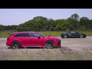 carwow Русская версия Новый Audi RS6 против Audi R8: ГОНКА