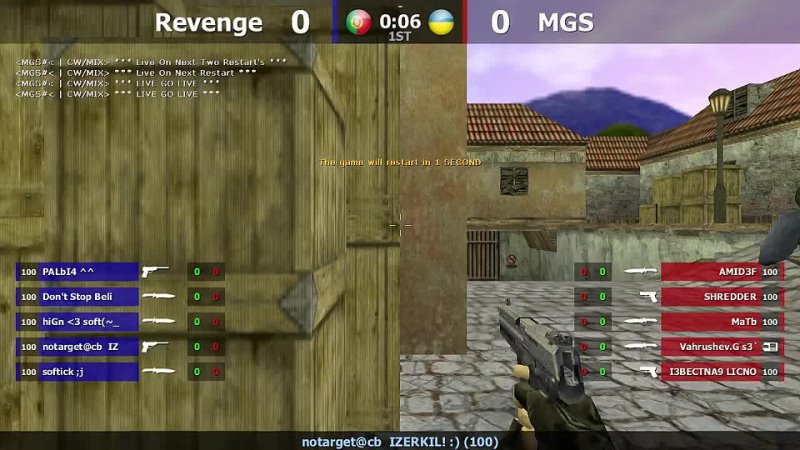 Шоу-Матч по CS 1.6 [Revenge -vs- MGS] @kn1feTV