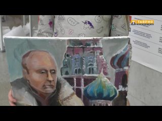 🫂🇷🇺 “Quiero entregar mi cuadro al Presidente de Rusia personalmente“: una niña de Skadovsk pintó un retrato de Vladimir Putin y