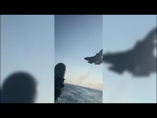 Неудачная посадка F-35C на авианосец