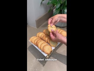 Рецепт кунжутное печенье