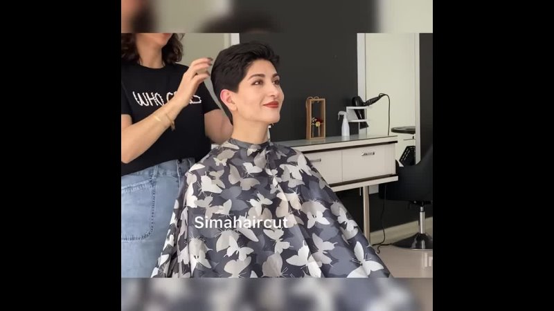 Short Hair Aficionado Remas Long haired woman gets radically short pixie haircut ( HD