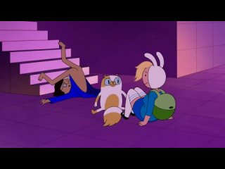 Simon, Fionna and Cake fall down the stairs. Adventure time. Время приключений. Саймон, Фиона и Кейк падают с лестницы