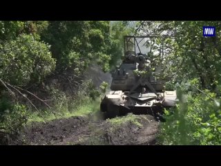 Crews of self-propelled artillery mounts Msta-S destroyed the stronghold of Ukrainian militants