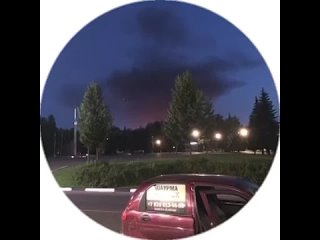 😶‍🌫Жители города Кстово ночью заметили столб дыма с