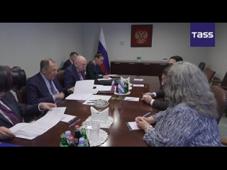 El Ministerio de Relaciones Exteriores de Rusia Serguéi Lavrov se reunió con el ministro de Relaciones Exteriores de Nicaragua,