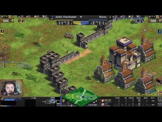 [Wanderbraun — Age of Empires] СУПЕР СТЕНА вдоль ВСЕЙ карты с самого начала матча: Интересная стратегия в Age of Empires 2