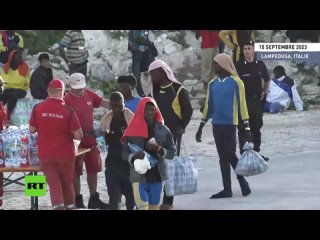 🇮🇹 Lampedusa : une partie des migrants transférée en Sicile