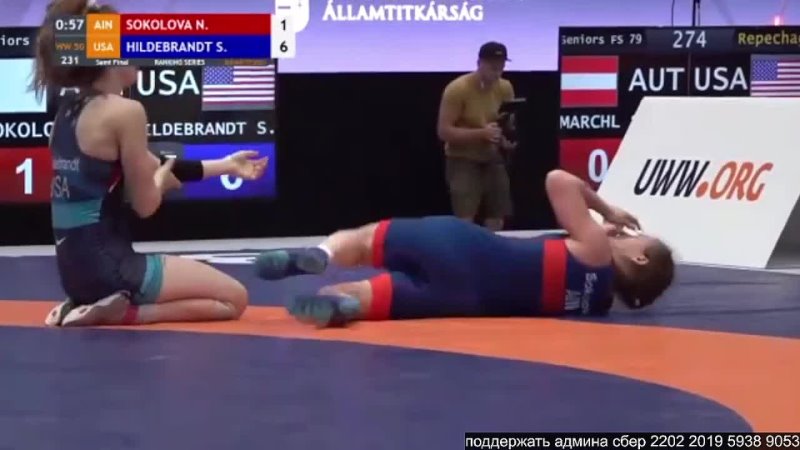 FS Budapest2023 50kg 1 2 Nadezhda SOKOLOVA (AIN) vs. Sarah Ann HILDEBRANDT (USA)