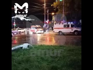 Жёсткое ДТП в Хабаровске: пожарная машина смяла семь легковушек