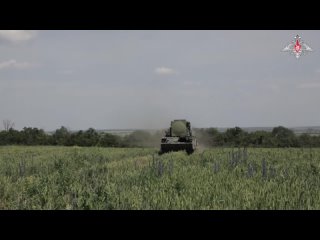Framework footage of the Tor-M1 air defense missile system crew in the Kupyansk direction from the Russian Ministry of Defen