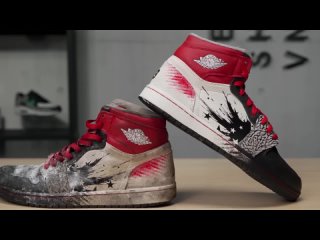 Vick Almighty restores TRASHED Air Jordan 1 Dave White Sneakers