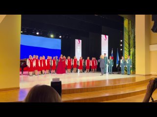 Государственный гимн в исполнении сводного детского хора  капеллы Гимназии искусств при Главе Коми