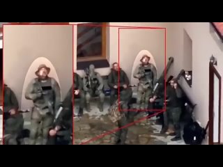 Video taken by a UAV shows armed Serbs barricaded in a monastery in northern Kosovo after being shot by Kosovo police earlier th