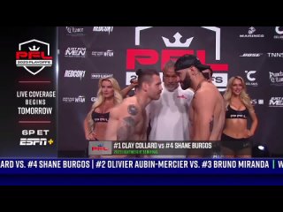 shane burgos vs clay collrad PFL mma взвешивание