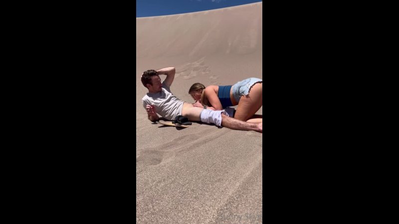 Sunny Skye Amateur Outdoor Blowjob in the Sandy Desert Husband and Wife Couple ( Sunny Skye