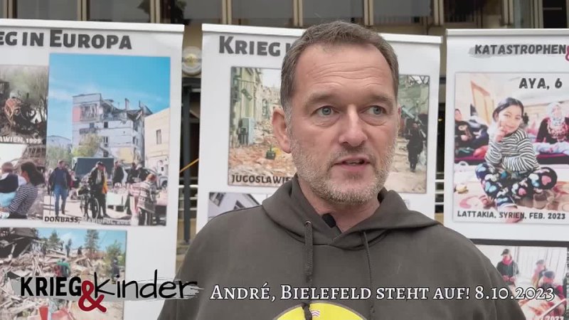 Bielefeld unsere Ausstellungmahnwache ist nun auch in Bielefeld