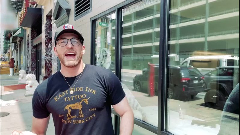 Jinx Chris Evans Rescuing Dogs at Animal Haven NYC 1