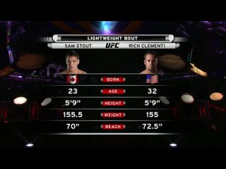 Rich Clementi vs. Sam Stout UFC 83 - 19 апреля 2008