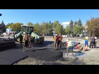 ‼️Специалисты Ставропольского края выполняют реконструкцию центральной площади Антрацита