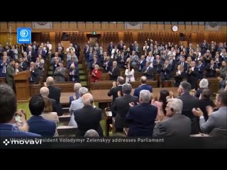️Зеленский наплевал на своего деда! В Канаде президент Украины аплодировал ветерану нацистской дивизии СС