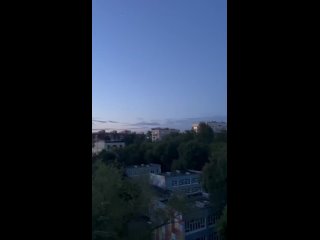 Появились кадры прилета беспилотников ВСУ в Москву