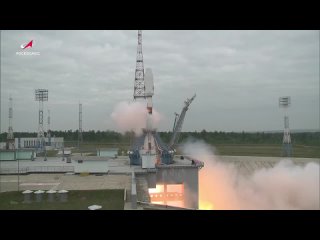 С космодрома «Восточный» в Амурской области. стартовала ракета «Союз-2.1б» с исследовательской станцией «Луна-25» на борту.